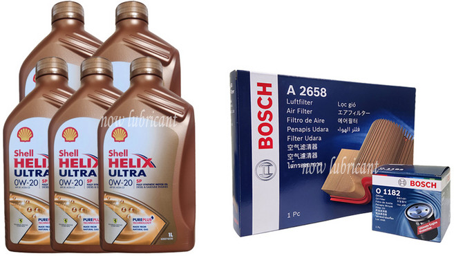 쏘나타 뉴라이즈 PHEV LF 2.0 가솔린 엔진오일세트 쉘 힐릭스 울트라 0W20 SP 5L