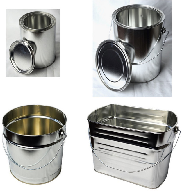 원형 사각 페인트통 사이깡 깡통 철캔 휴지통 담배꽁초통 인테리어 캠핑 불화로통, 원형 공캔 4L 전용 뚜껑, 1개