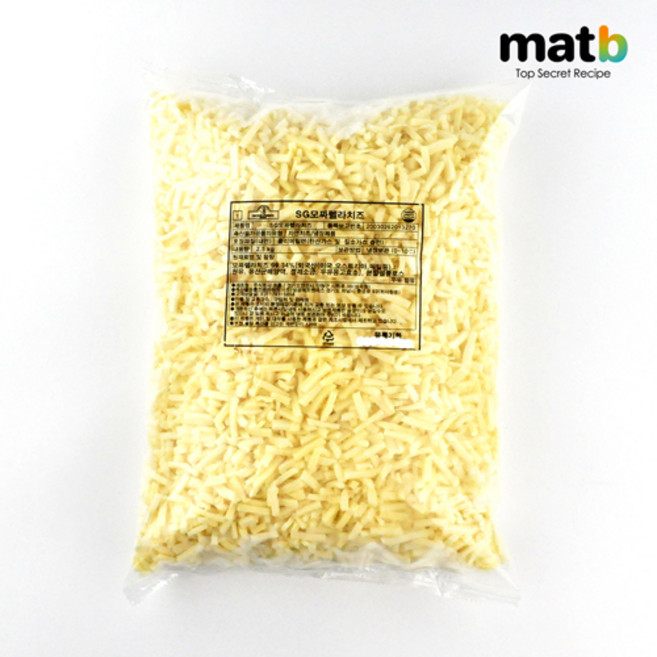 모짜렐라 99% SG모짜렐라치즈 2.5KG 피자치즈, 1개