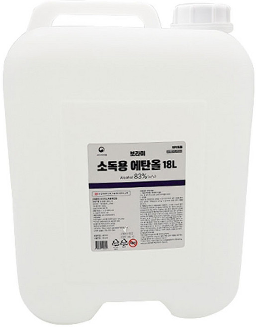 병원 살균 소독제 보라미 소독용 에탄용 18L, 1개