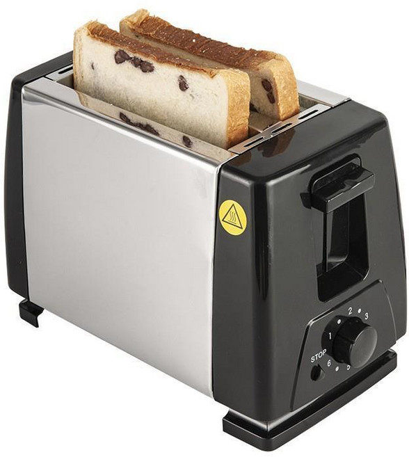 家用烤麵包機 110V/220V 適用 美標歐標 吐司三明治機 多士爐 出口歐洲北美, 1個, 110V國外用（禁止國內用）02黑色