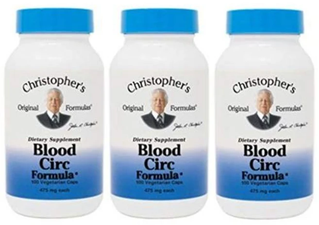 크리스토퍼스 오리지널 포뮬라 혈액 순환 포뮬러 캡슐 심혈관 Christopher's Original Formulas Blood Circ Formula Capsules Herba, 100개(3팩), 1개 - 쿠팡