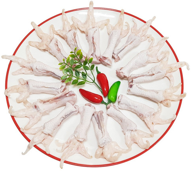 국내산 튤립 닭발 1kg 유뼈(발목뼈만있음) 손질 통 닭발, 1팩