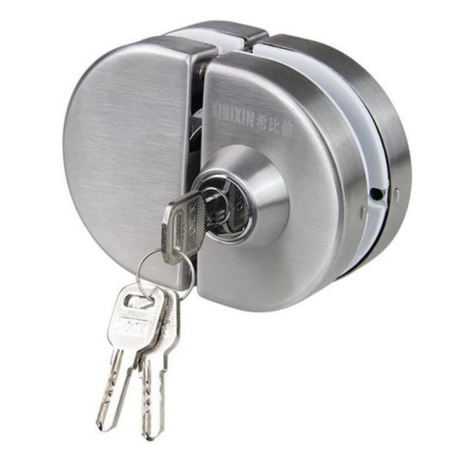 키밍 유리문 자물쇠 도어락 장금장치 도어록, 1개