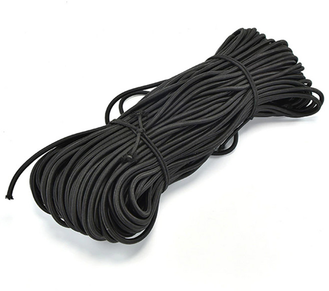 와이지알씨 면고무줄 3mm X 20M 천고무줄 고무밴드, 면고무줄 3mm X 20M 검정, 1개