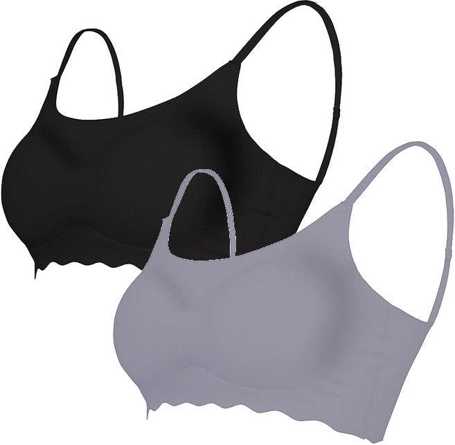 어워크 고급 노와이어 심리스브라 1+1세트 끈조절브래지어