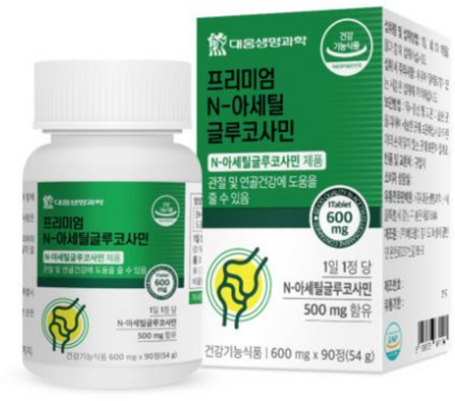 대웅생명과학 프리미엄 N 아세틸 글루코사민, 1개, 90정