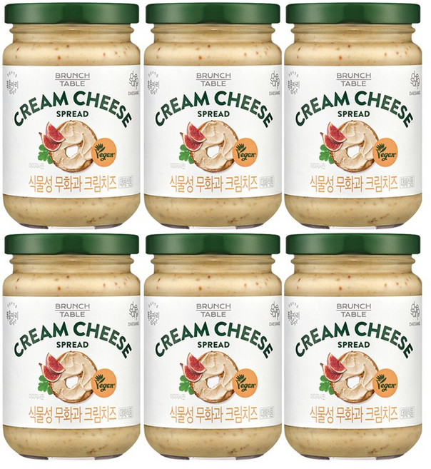 복음자리 식물성 무화과 크림치즈, 190g, 6개