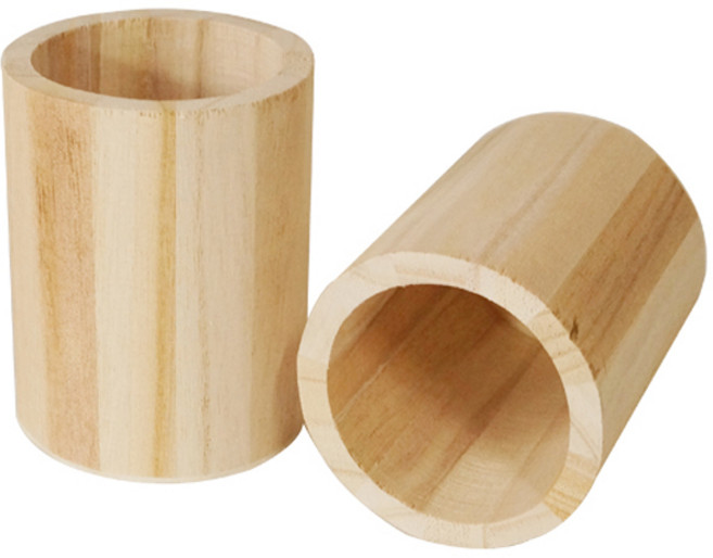 원통연필꽂이 원통형 나무연필꽂이(목공예수업 나무필통꾸미기)