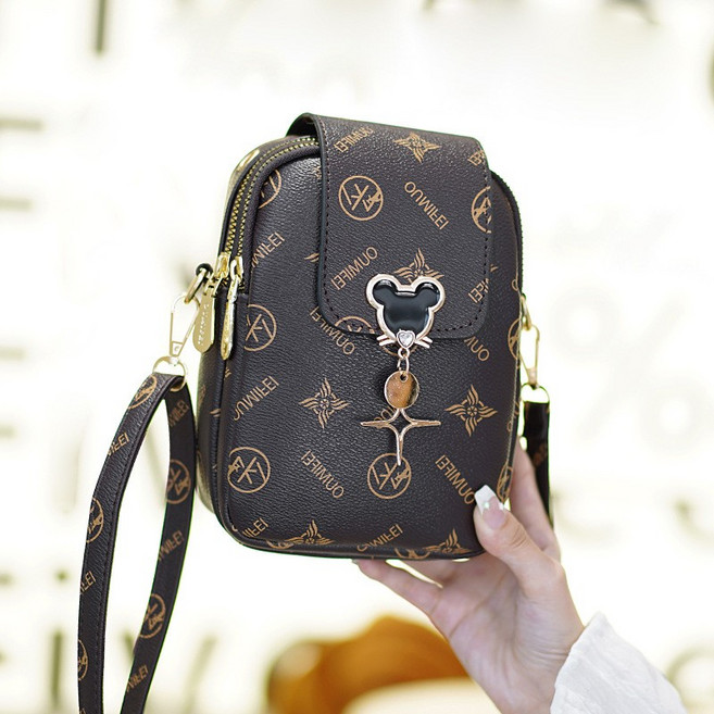 보마이 여성 귀여운 미키 크로스백 핸드폰가방