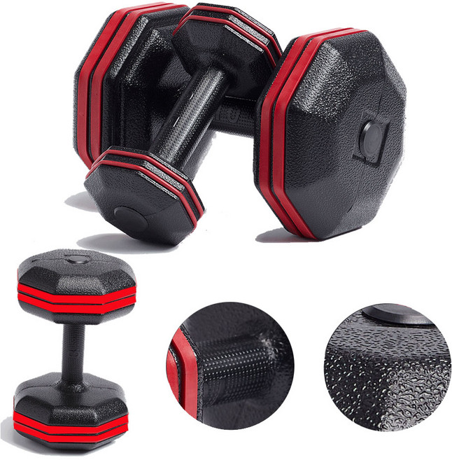 레드라인 팔각 덤벨 아령 2개, 8kg