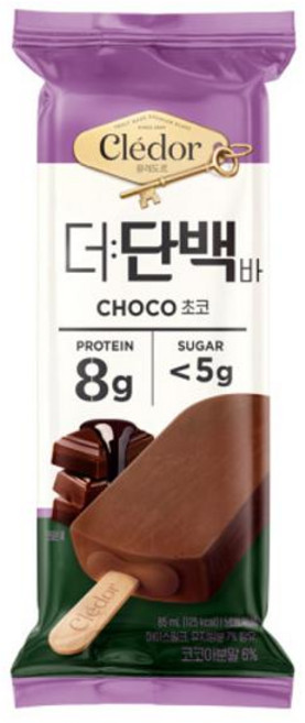 빙그레 더단백 끌레도르 단백질 아이스크림 초코바 85ml 12개