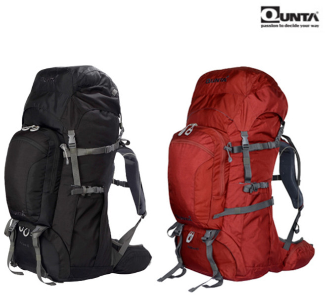 쿤타 말리부 45L 백패킹배낭 등산 캠핑 낚시, 블랙