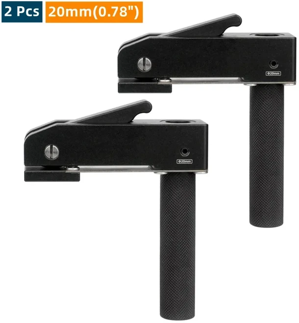 작업대 빠른 작동 홀드 다운 클램프 목공 벤치 개 클램프 19/20MM 구멍에 대한 빠른 고정 클립 도구, 05 2Pc for 20mm hole