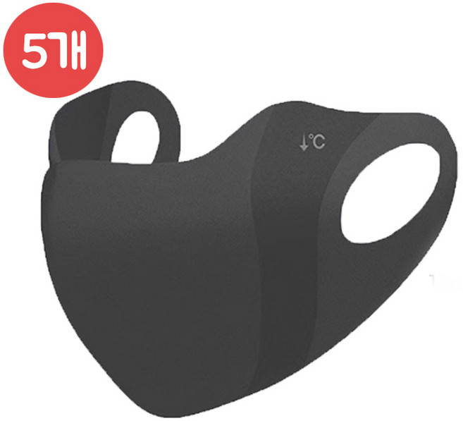 5개세트 여름 자외선 차단 쿨링 마스크 햇빛차단마스크, 5개, FREE