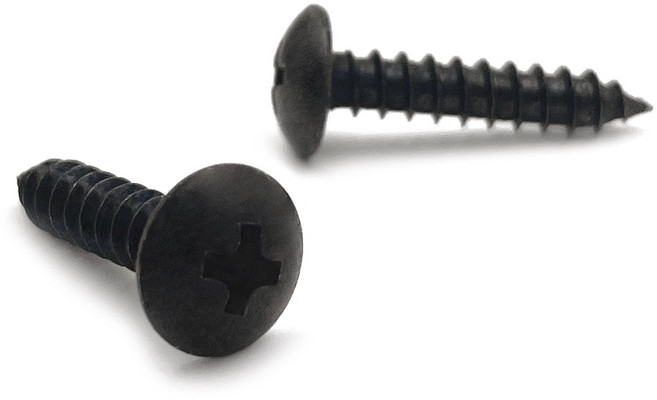 착색 트러스머리 1종 나사, 흑착색 트러스머리 1종 태핑나사, M4(4mm), 8mm, 1개