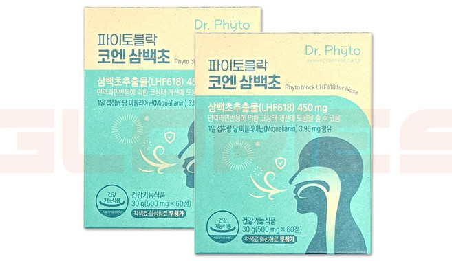 닥터파이토 파이토블락 코엔삼백초 LHF618, 60정, 2개