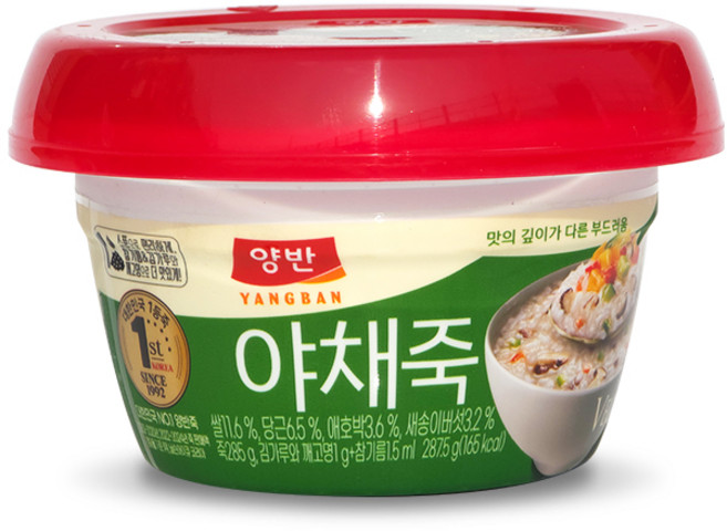 동원 양반 야채죽 287.5g x10개 / 양반죽, 10개