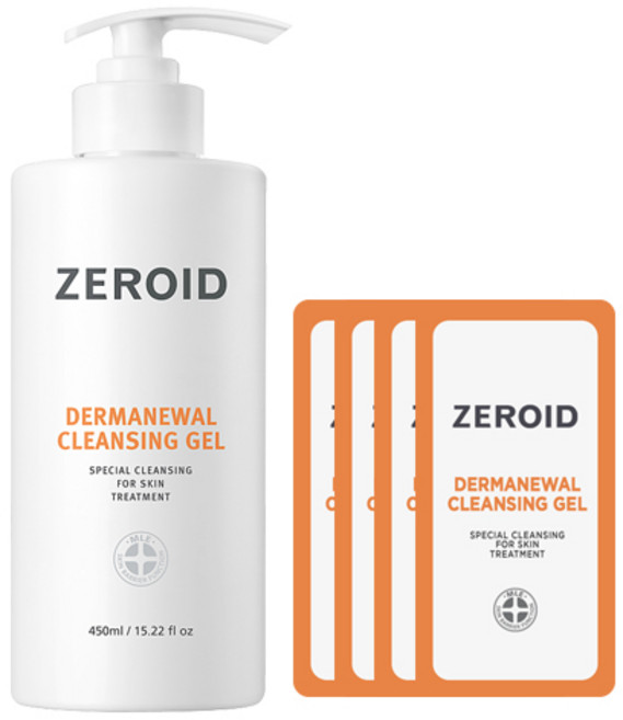 제로이드 더마뉴얼 클렌징 젤, 450g, 450ml, 1개