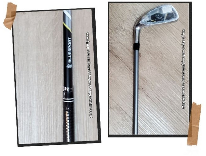 BLUESPORT 高爾夫7號練習桿, 左撇子, SR