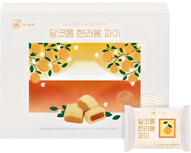 더제주 달코롬 한라봉 파이 14p + 쇼핑백, 420g, 5개