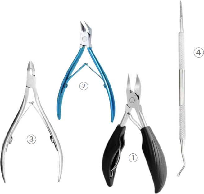 신짱컴퍼니 파고드는 내성발톱 큐티클 니퍼4종세트, 1세트, 4개