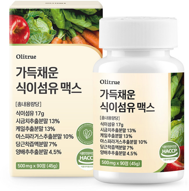 올리트루 가득채운 식이섬유 정 17g, 1개, 90정