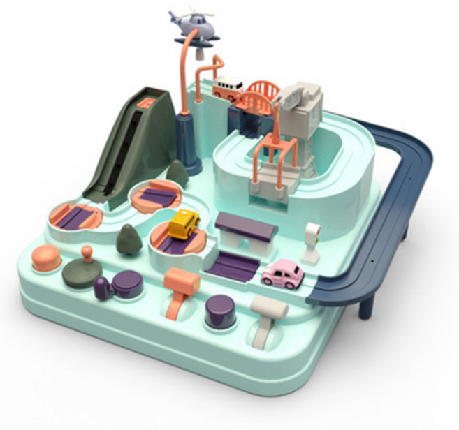 치프몰 어드벤쳐 트랙 카 주차타워 자동차 장난감 마을, T101F 트랙카 - 마을