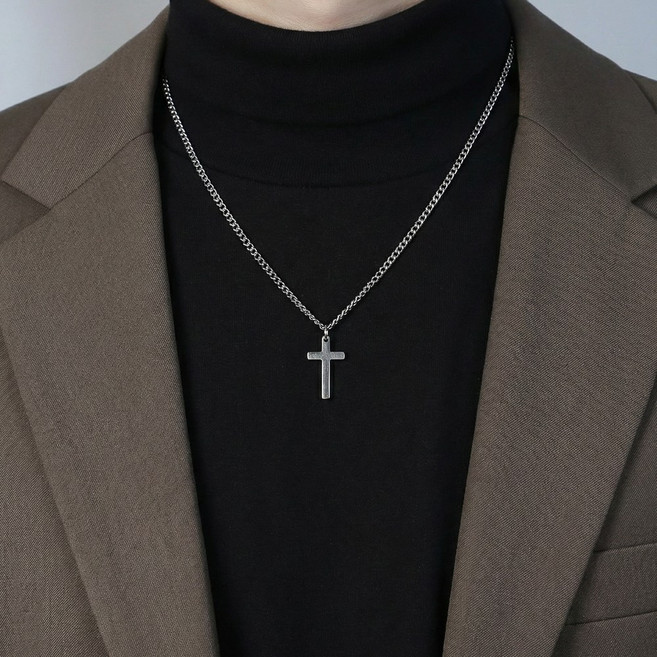 남자 목걸이 십자가 펜던트 bold bet cross