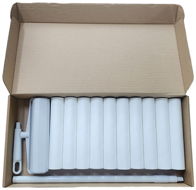 24cm 돌돌이 테이프 밀대 청소 클리너 세트, 1세트