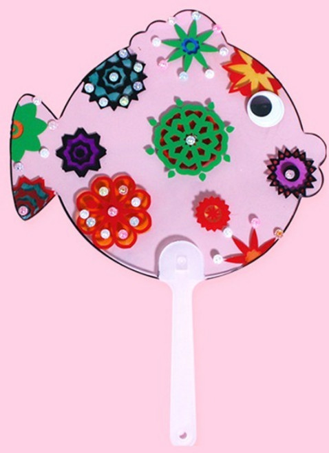 KO 투명부채 물고기 1개입 만들기 재료