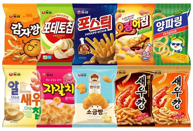 [다담] 농심 봉지 과자 10종 세트-2, 1개