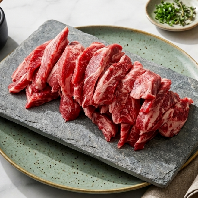 호주산 GF등급 구이용 소갈비살 늑간살 (냉동), 1개, 600g