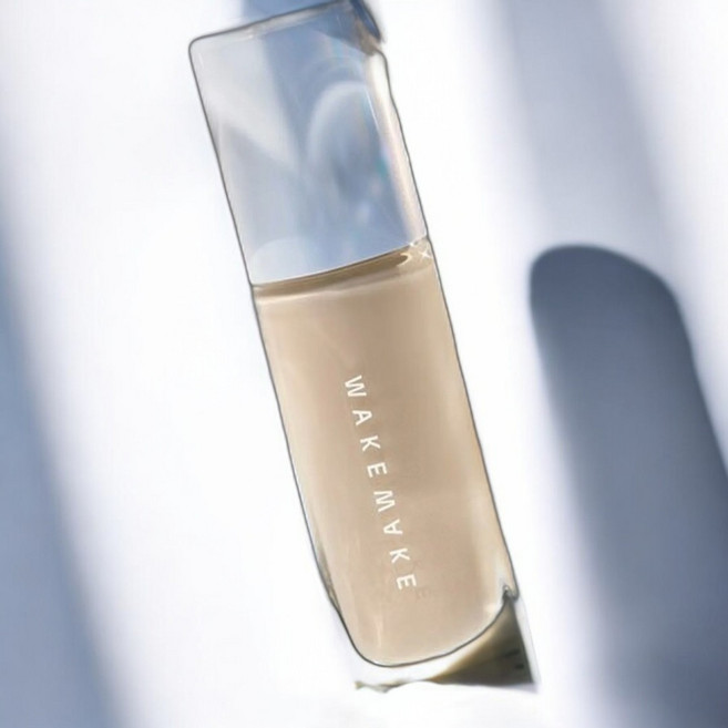 WAKEMAKE 웨이크메이크 워터 글로우 코팅 파운데이션 30ml (19호 포슬린·21호 바닐라), 1병