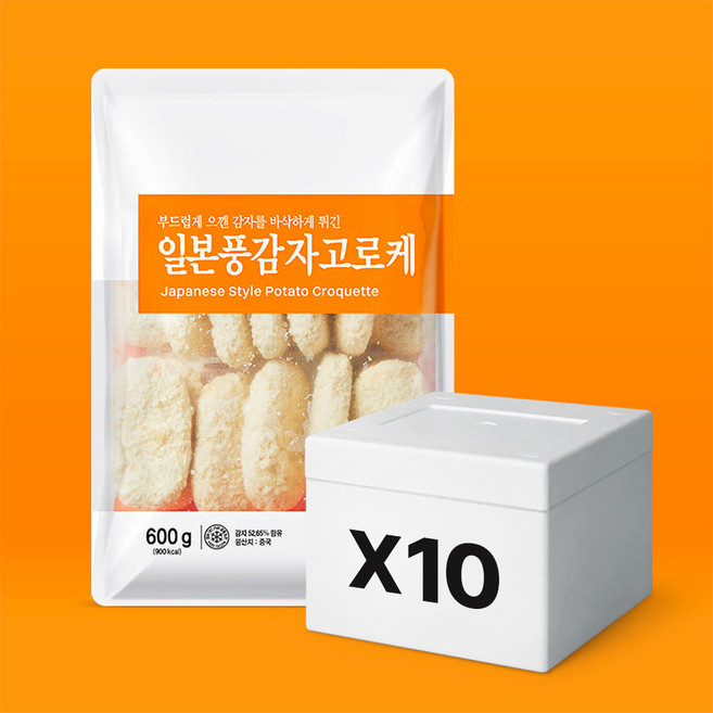 세미원푸드 일본풍 감자고로케 600g (30g x 20개), 10개