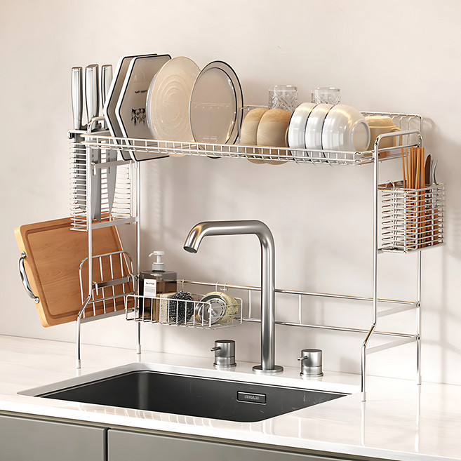 홈비 견고한 올스텐304 스탠딩 식기건조대, 1개, 대형(올인원), 1단