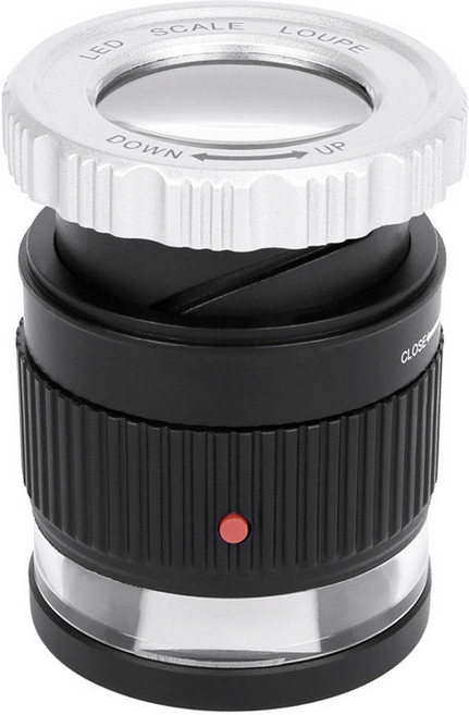 디지털돋보기 30배 확대경 루페 LED 고배율 휴대용, 1개, 9006B 블랙