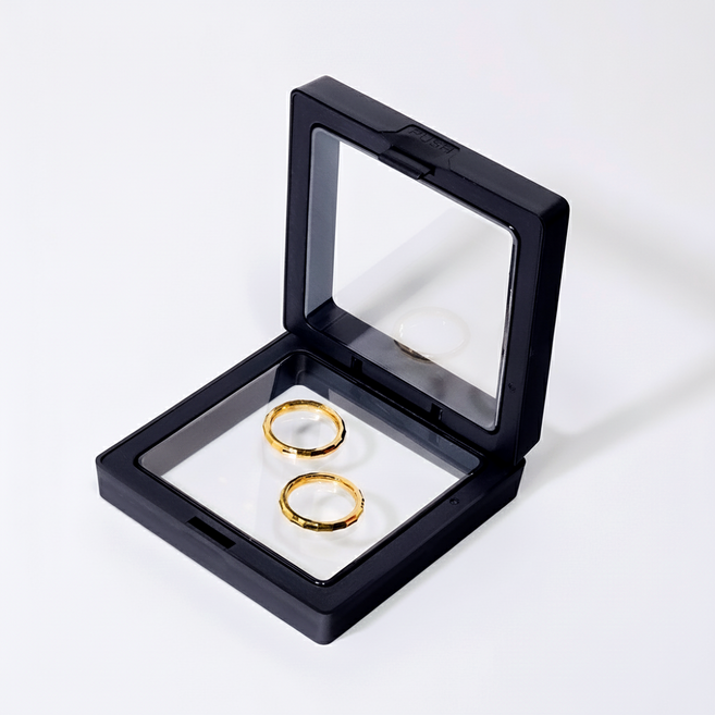 리빙피카 쫀쫀 케이스 주얼리 디피용 7x7, 블랙, 10개