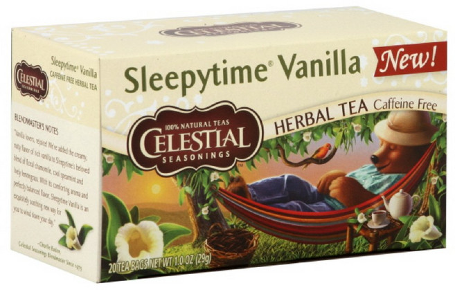 셀레셜시즈닝스 슬리피타임 바닐라 허벌 티 무카페인, 1g, 20개입, 1개