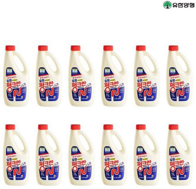 유한락스 펑크린 1L=12개 1박스 배수관 용해제, 12개, 1L