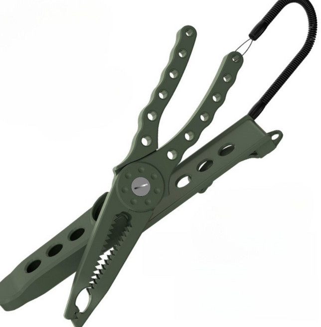 물고기집게 피쉬 그립 피싱 낚시 립그립 고기 집게 해루질 장비, 카키, 1개