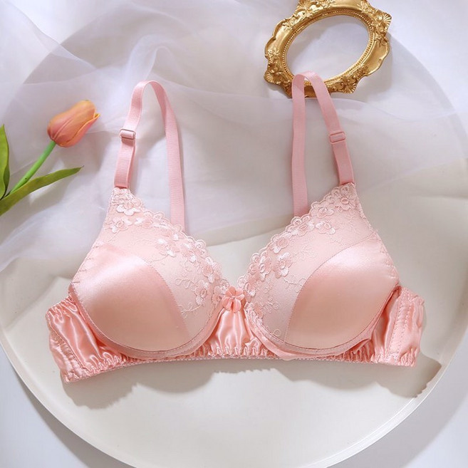 라오농 스틸 링이없는 양면 실크 브라 뽕나무 실크 레이스 브라 얇은 브래지어 편안한 통기성 원활한 속옷 +12Wwd8