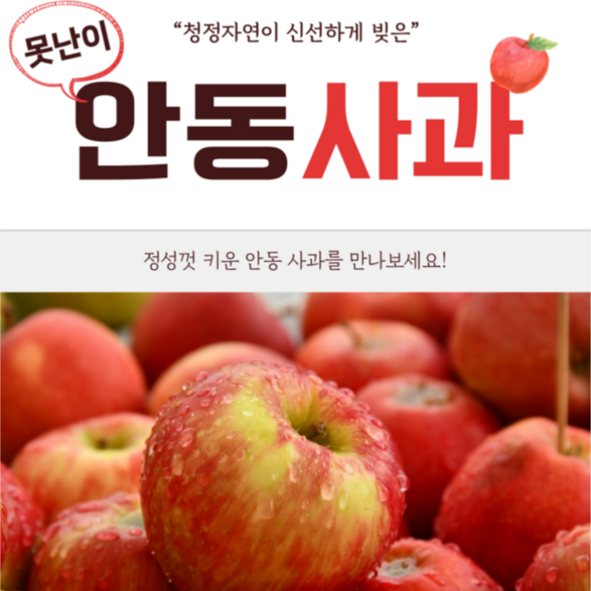 초특가! 가정용 경북사과, 1개, 10kg  경북사과  주스용(착즙용 갈아마시는용)사과