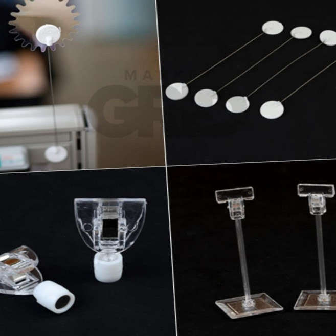 마켓그리드 쇼클립 워블러 홍보물꽂이 인쇄물꽂이, 2P 자석 집게