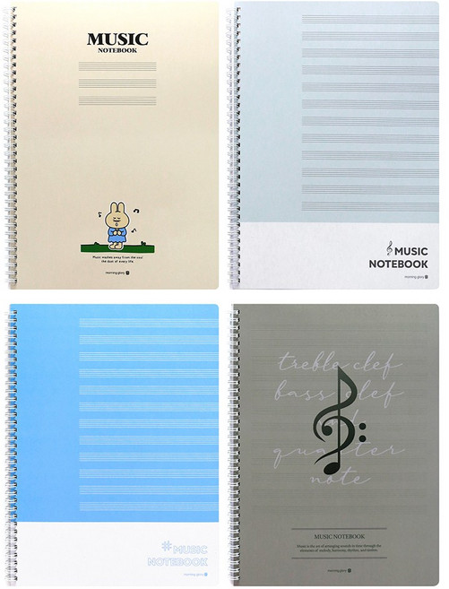 모닝글로리 음악 스프링노트 A4사이즈 오선지, 임의배송, 1개