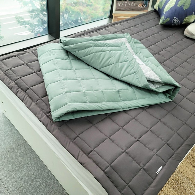 국산 밴드있는 공장직송 침대패드 먼지없는 차렵누빔 봄가을 S/SS Q, 14.핑크쎄미SS(110x200)-밴드있음O