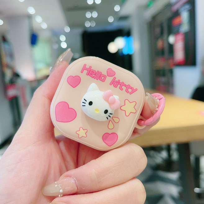 멜로디 Cinnamoroll LOTSO LinaBell 갤럭시 buds2/Pro/Pro2/Live/FE용 헤드폰 케이스, Galaxy buds pro, Hellokitty, 1개