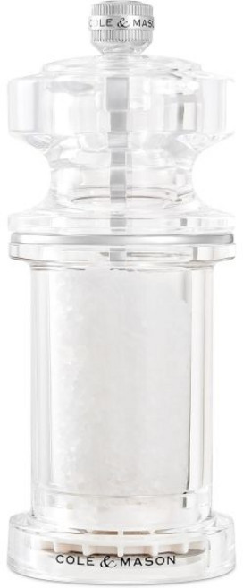 Cole Mason 콜앤메이슨 605 솔트밀 조정 가능한 세라믹 분쇄기 양념조리용 솔트 그라인더 아크릴 144mm 수명 메커니즘 보증 H233072, Salt Mill