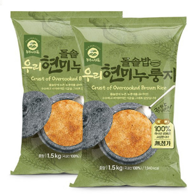 농부의선물 돌솥밥 현미누룽지, 3kg, 1개