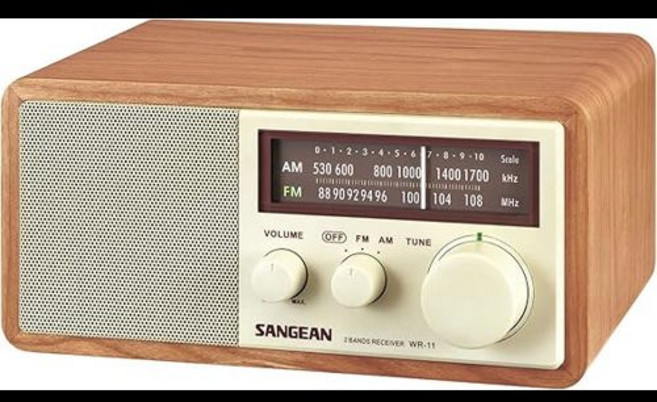 Sangean WR-11 아날로그 AM/FM 테이블탑 라디오 클래식 우든 캐비닛 구성 간편 조작, [00]WR-11, [00]라디오